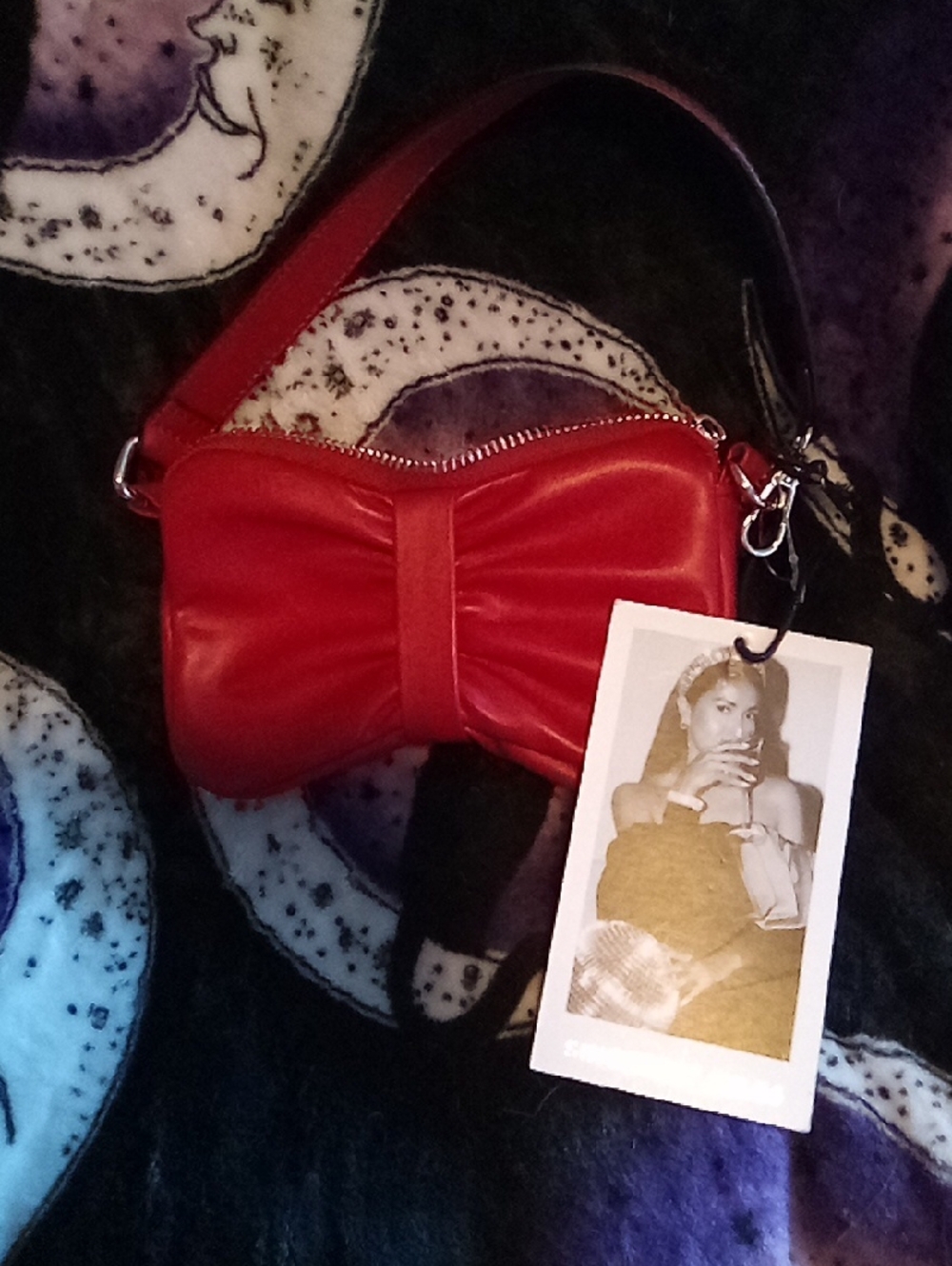 Sincerely Jules Red Bow Wristlet